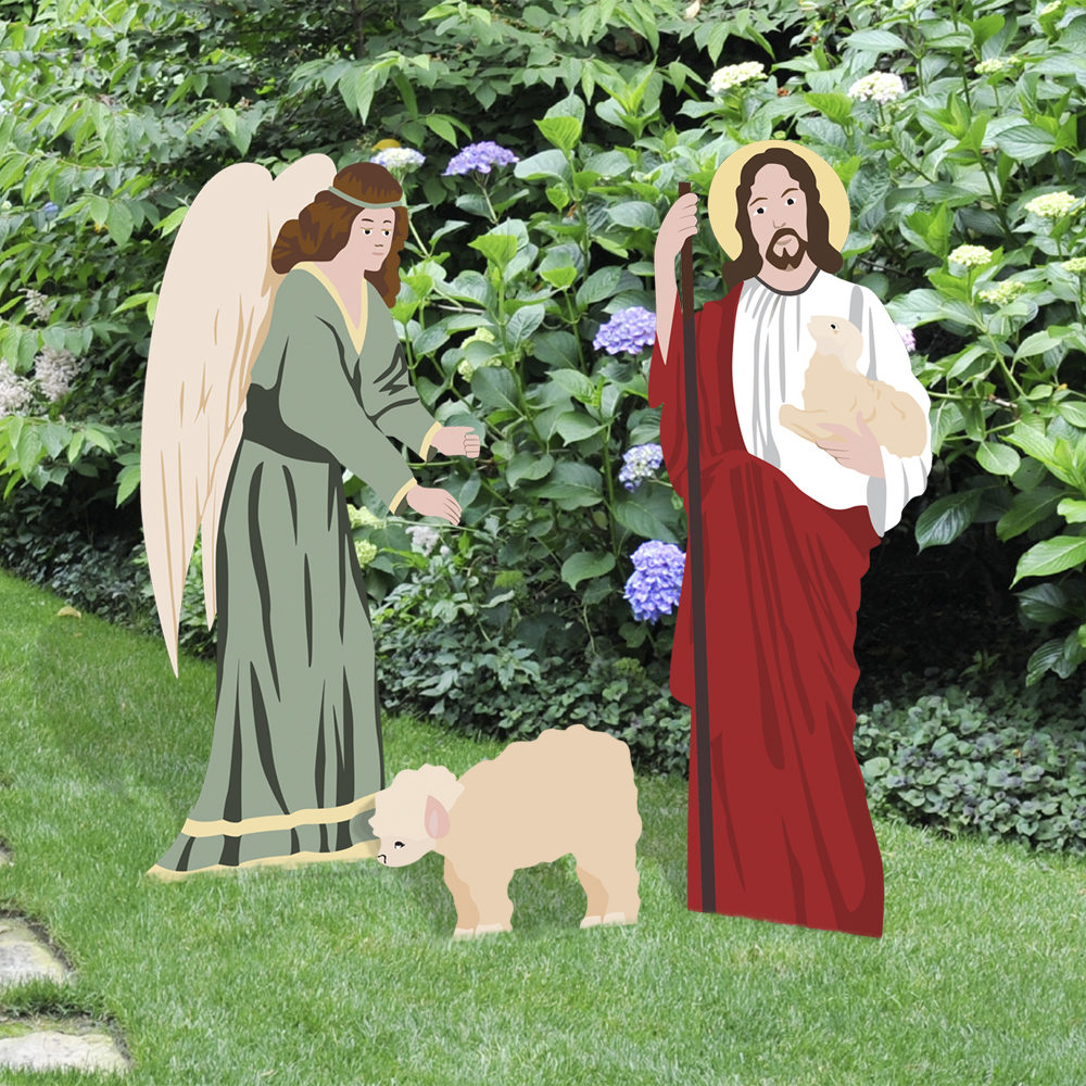 Angel and Jesus Easter Figures