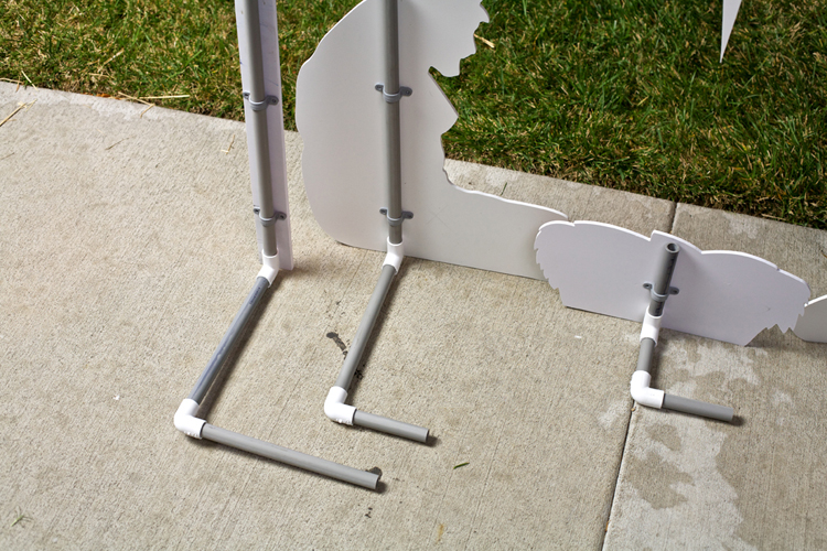 Hard Surface Nativity Pole and Brackets