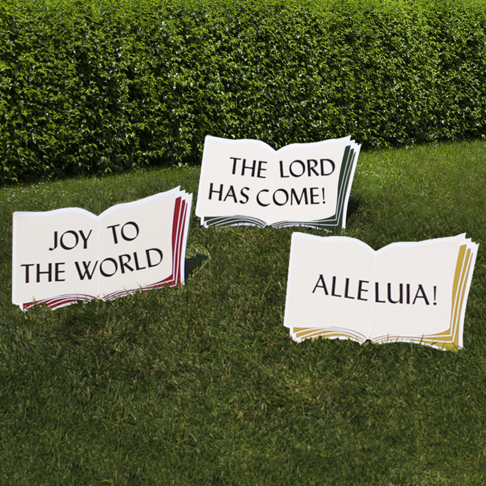 Large outdoor Christmas decorations yard signs