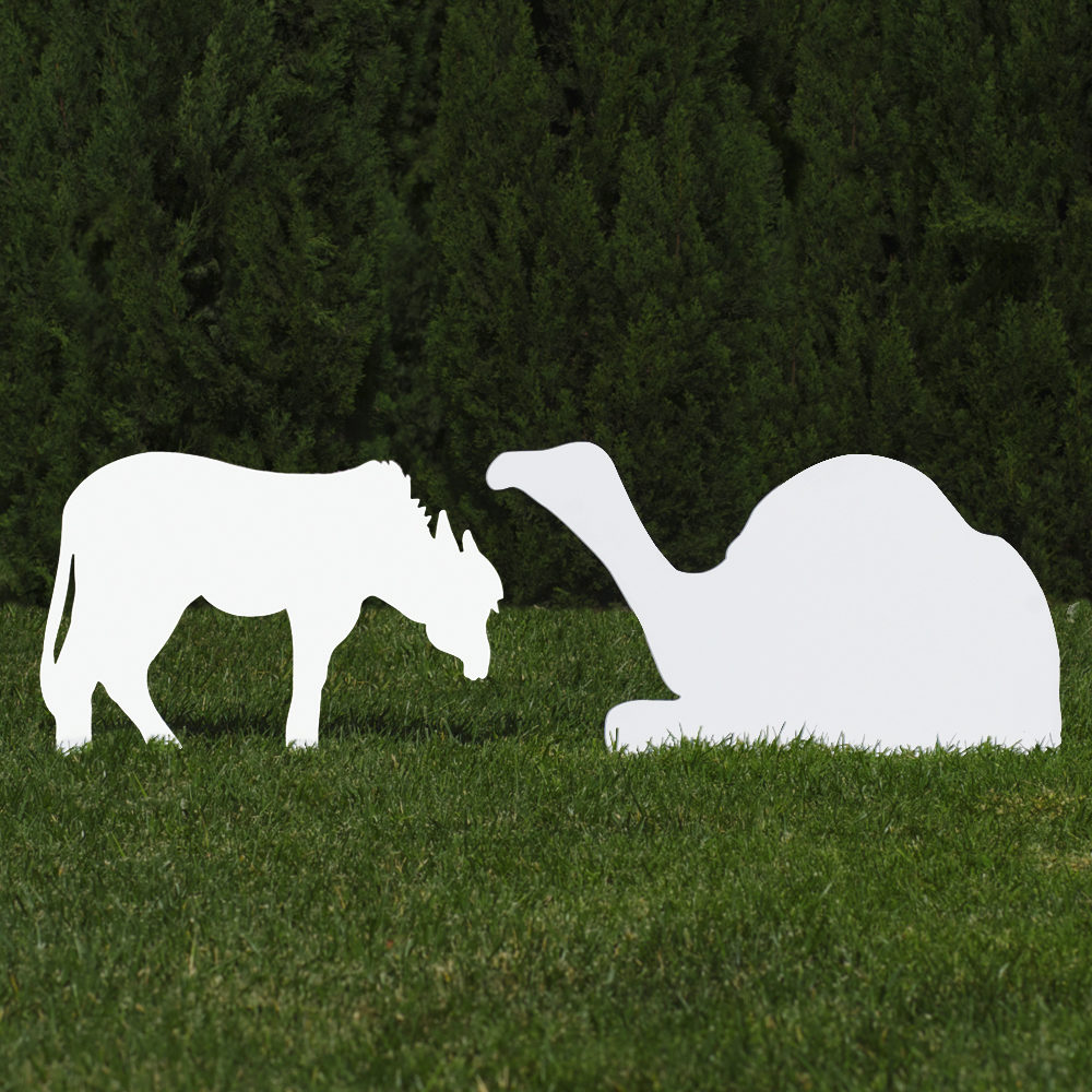 Doney and camel white set