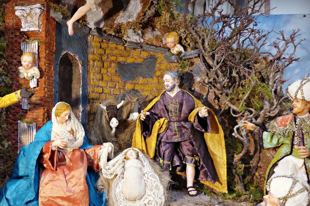 crib for baby Jesus, or presepe