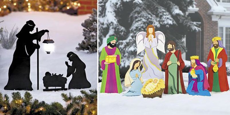 outdoor nativity scenes in metal